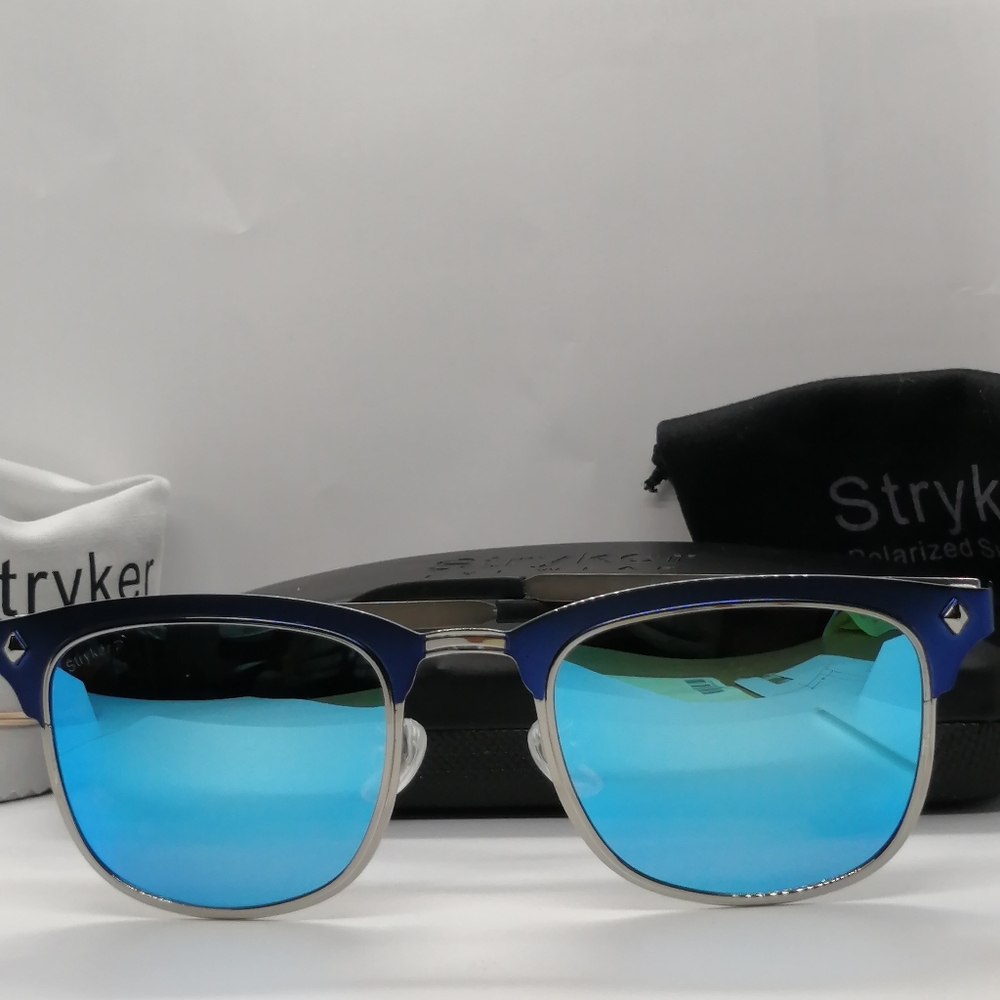 New Stryker Polarized Sunglass ST06217 Blue Mirror